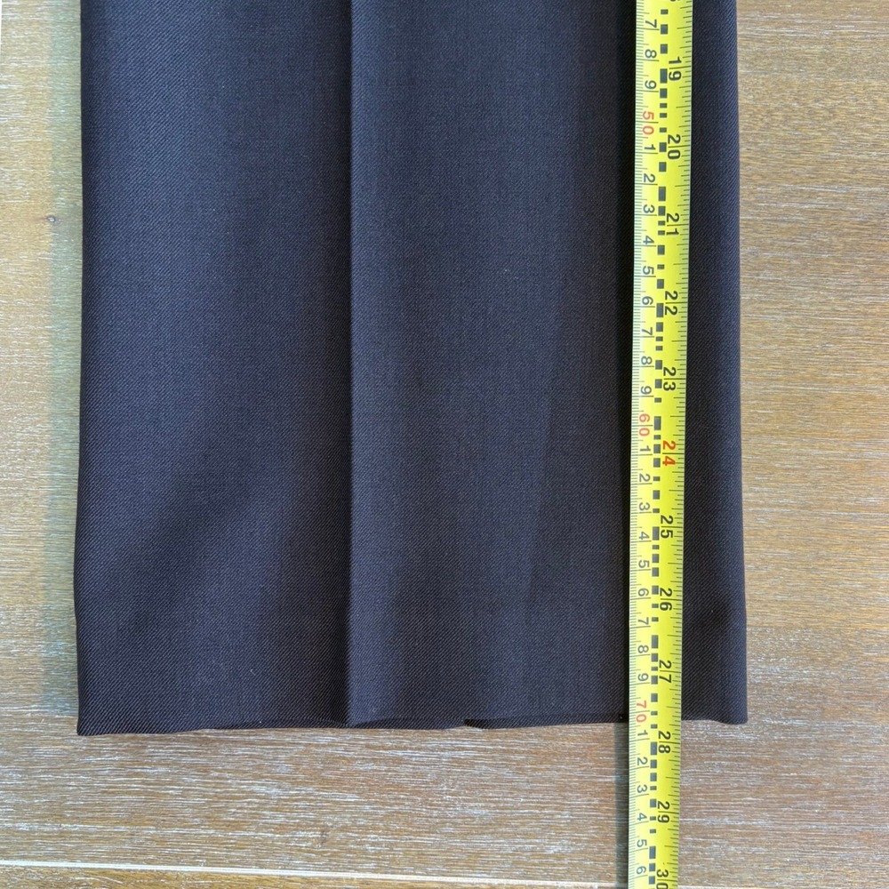 Women's 4 Petite Dress Pants Chocolate Brown Wool Blend Trousers - Picture 7 of 8